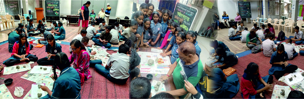 विमलाबाई गरवारे प्रशालेत पर्यावरणपूरक गणेशमूर्ती कार्यशाळा