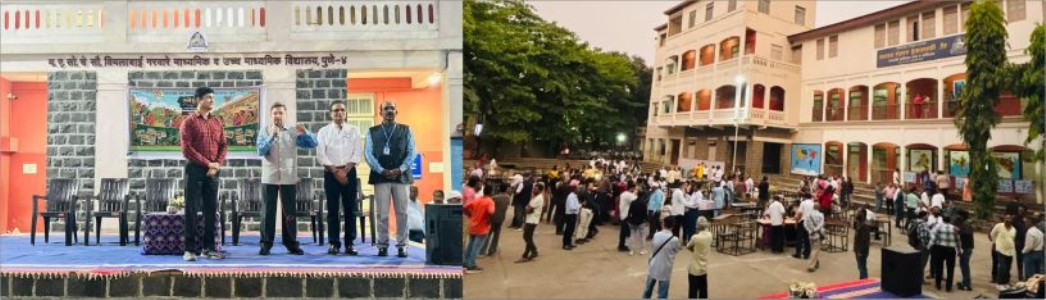 गरवारे प्रशालेत भव्य माजी विद्यार्थी मेळावा उत्साहात संपन्न